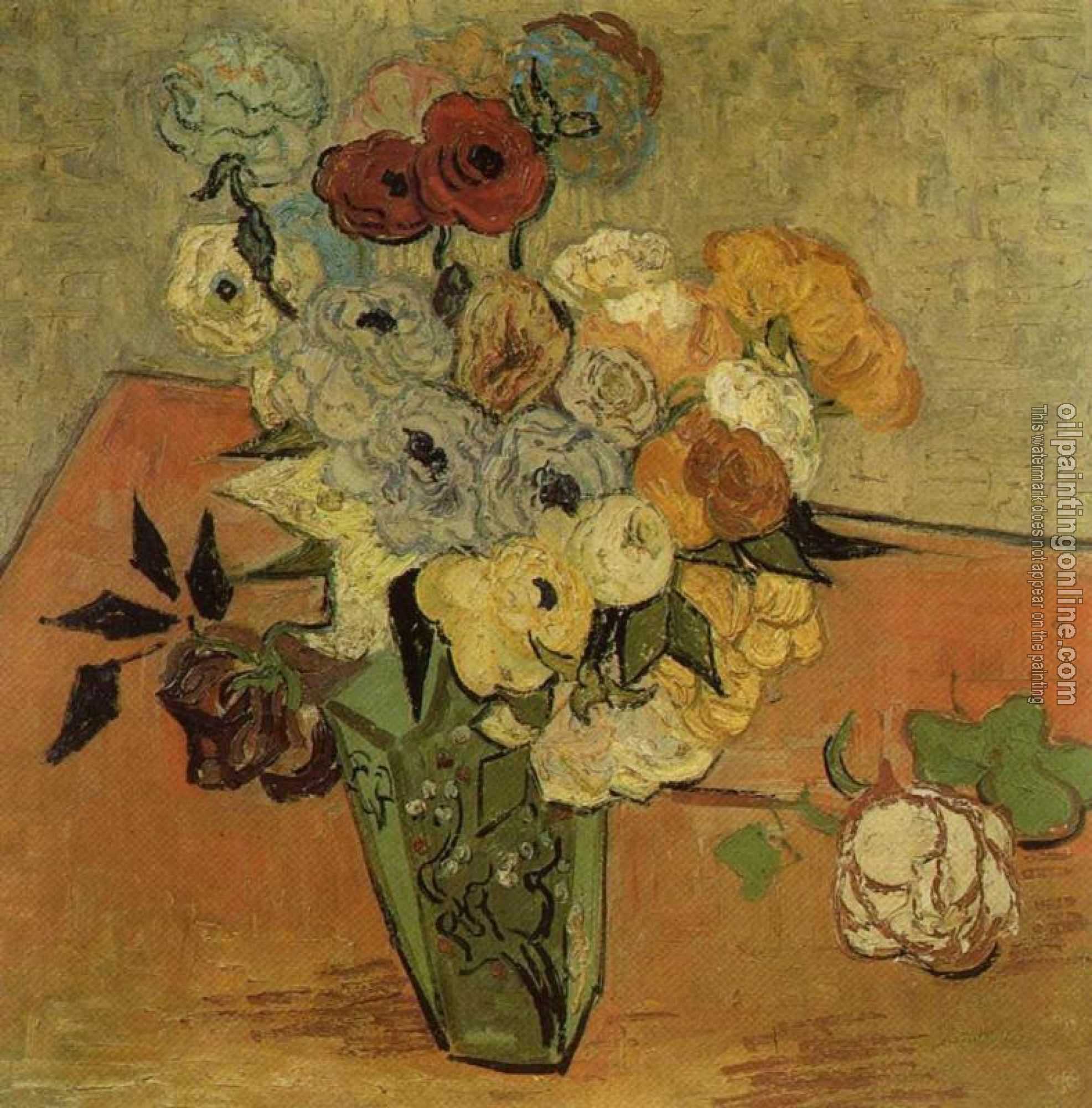 Gogh, Vincent van - Still Life, Vase with Roses and Anemones